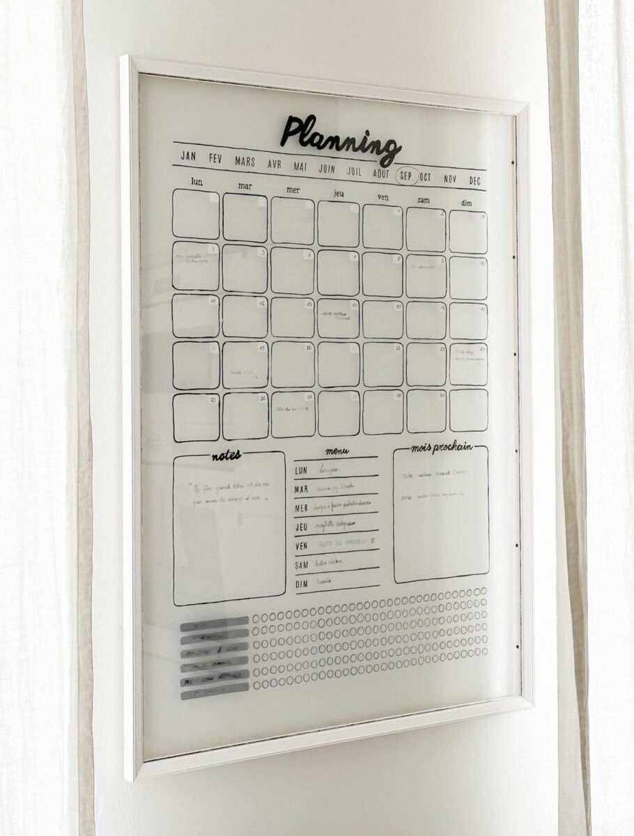 Planning familiale pour une rentrée organisée et sereine.