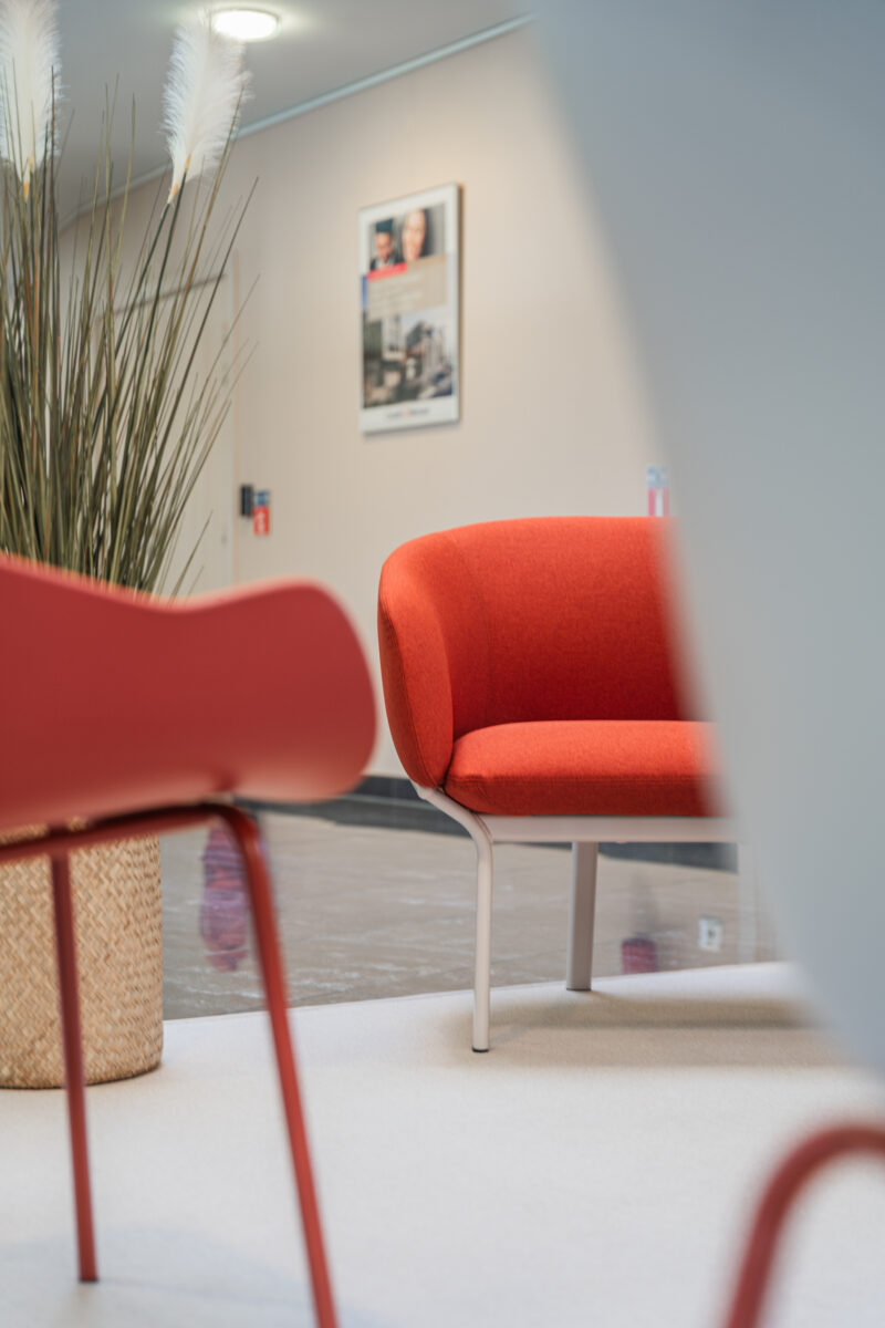 Agencement et décoration d'une salle d'attente à Strasbourg.
