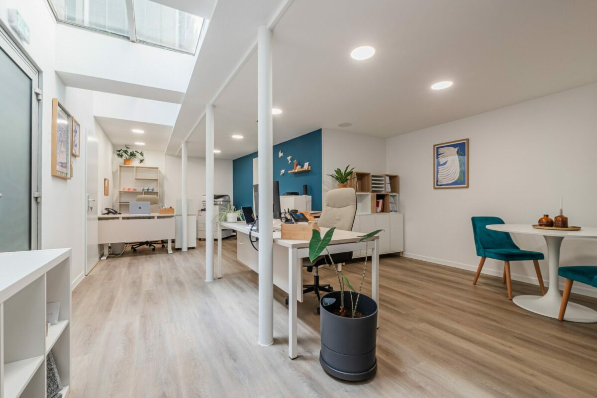 Aménagement de bureaux commerciaux à Strasbourg.