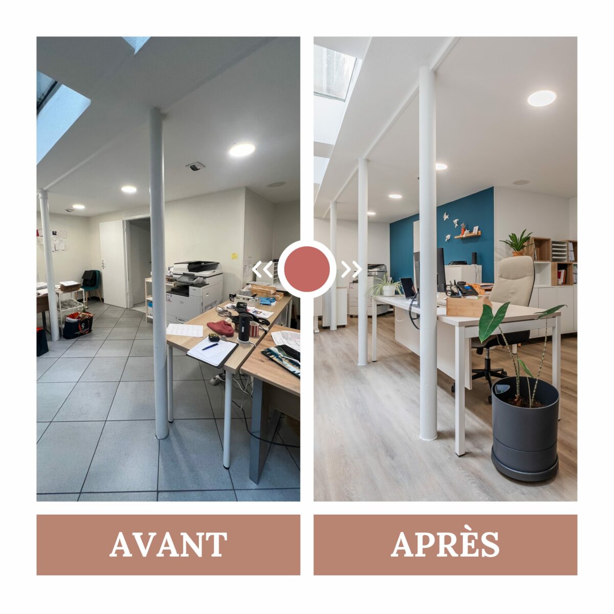 Aménagement de bureaux commerciaux à Strasbourg.